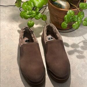 Frye Women's Brown Slip-On Suede Sneakers